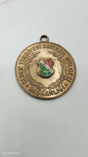 MADALYON, 1977 YILI ANKARA BEDEN TERBİYESİ BAŞKANLIĞI HATIRASI MİNELİ HATIRA MADALYON 307