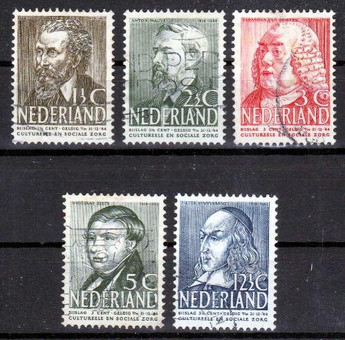 A.2314 1939 ÜNLÜLER  DAMGALI TAM SERİ HOLLANDA