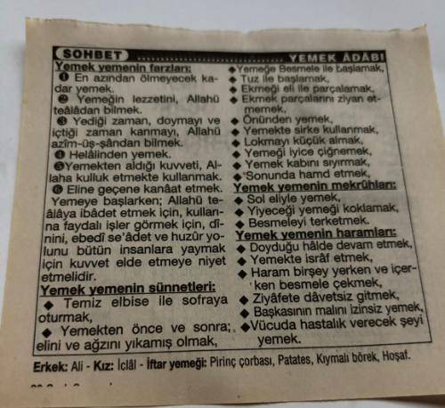 29 Ocak 1997-Orijinal Takvim Yaprağı-Doğum Günü-Söz,Nişan,Nikâh,Düğün ve Önemli Günler Hediyesi-Türkiye Gazetesi Takvimi-Ayet,Hadis (İmam-ı Şafii)-Ezanıjn Türkçe olarak ilk defa Fatih Camii'nde okutturulması(1932)-Yemek Adabı-Erkek:Ali,Kız:İclal