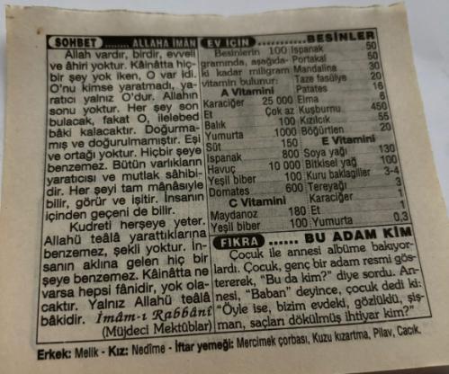 31 Ocak 1997-Orijinal Takvim Yaprağı-Doğum Günü-Söz,Nişan,Nikâh,Düğün ve Önemli Günler Hediyesi-Türkiye Gazetesi Takvimi-Ayet,Hadis (Vergi)-Yunanistan'da Kardak Adası krizi(1996)-Allah'a İman-Ev İçin Besinler-Bu Adam Kim?-Erkek:Melik,Kız:Nedime