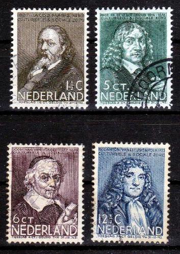 A.2317 1937 ÜNLÜLER  DAMGALI TAM SERİ HOLLANDA