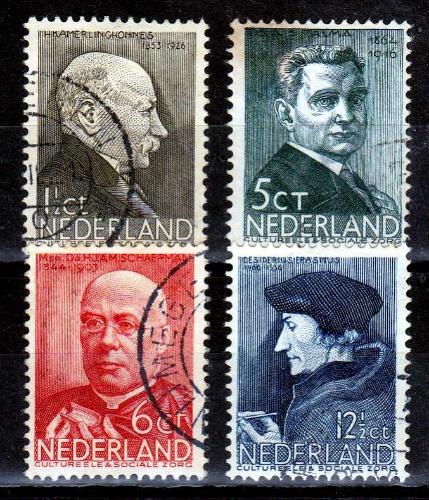 A.2321 1936 ÜNLÜLER  DAMGALI TAM SERİ HOLLANDA