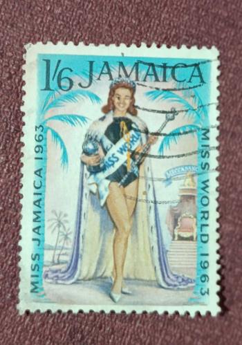 Jamaika- damgalı pul