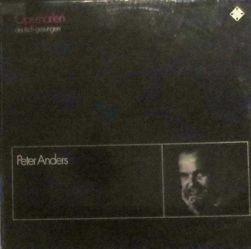 ÇOK NADİR KLASİK MÜZİK OPERA 33 LÜK İKİ PLAK PLAK - İKİLİ SET -  Peter Anders  – Opernarien Deutsch Gesungen