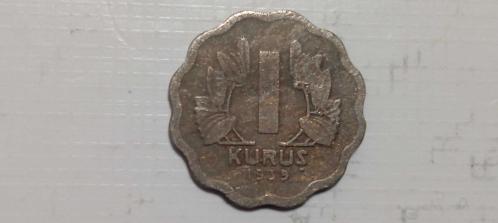 TÜRKİYE CUMHURİYETİ 1 KURUŞ 1939