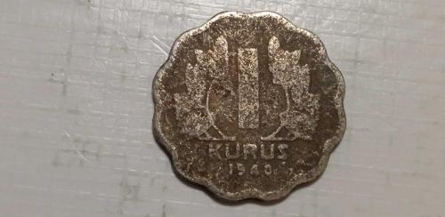 TÜRKİYE CUMHURİYETİ 1 KURUŞ 1940