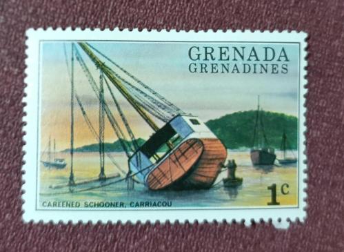 Karayip Denizi Grenada Adası- Damgasız pul