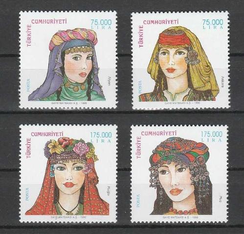 1998 TÜRK KADIN BAŞLIKLARI MNH