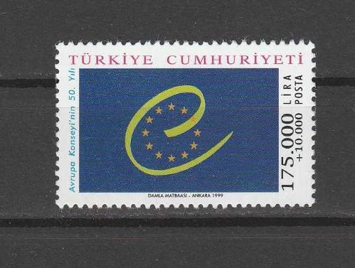 1999 AVRUPA KONSEYİNİN 50.YILI MNH