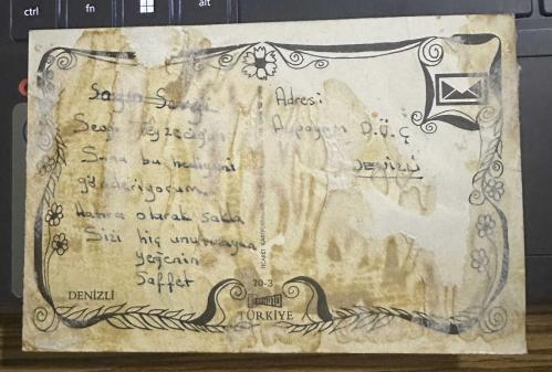 Pamukkale Hierapolis Eski Kartpostal