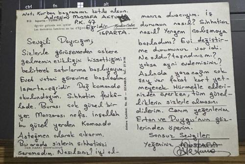 Isparta Eğirdir gölü  Eski Kartpostal