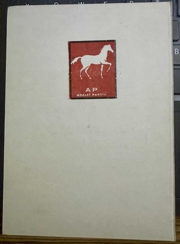 Adalet Partisi Osmanlı Minyatür sanatı ile Kurban tasvirli  Eski Kartpostal Nadir