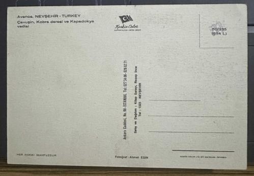 Avanos Nevşehir Eski Kartpostal