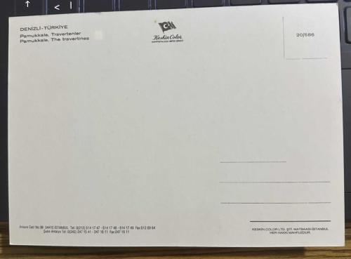 Pamukkale Eski Kartpostal