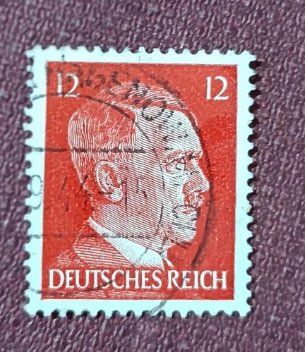 Almanya Reich 1942- Adolf Hitler _ damgalı pul