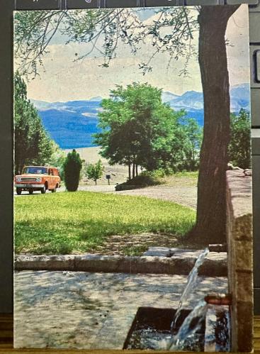 Elazığ Bingöl karayolu dinlenme yeri eski tebrik kartı