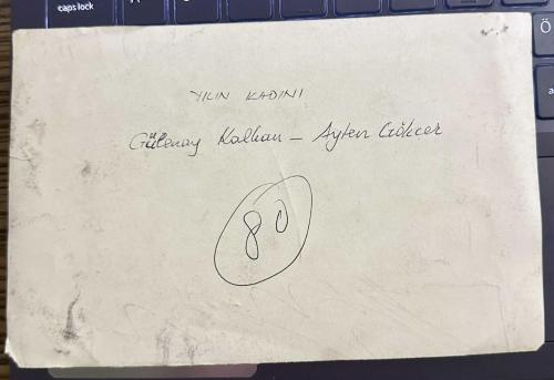 Yılın Kadını Ayten gökçer/Gülenay kalkan eski siyah beyaz fotoğraf