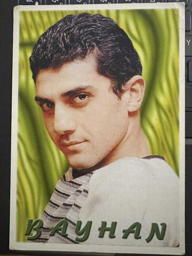 Şarkıcı BAYHAN büyük boy Eski Kartpostal