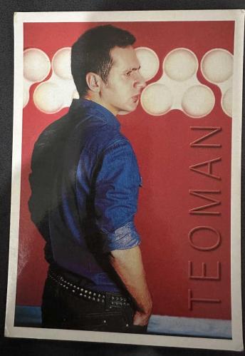 Şarkıcı Teoman büyük boy-Eski Kartpostal