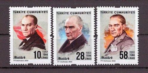 2023 ATATÜRK KONULU SÜREKLİ POSTA PULLARI MNH