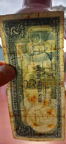 NADİR 2. EMİSYON ATA 5 LİRA TEMİZ KONDİSYONDA AÇILMALAR MEVCUT