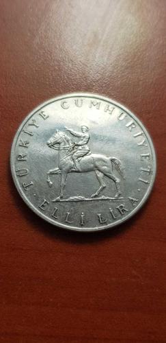 30 AĞUSTOS ZAFERİNİN 50. YILI GÜMÜŞ HATIRA 50 LİRA YÜKSEK KONDİSYON 22 GR