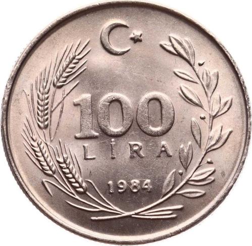1984 Yılı 100 Lira - ÇİL TCM3269