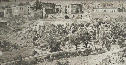 OSMANLI DÖNEMİ BİTLİS ŞEHRİ TENHA GENEL GÖRÜNÜM NADİR FOTOKART...