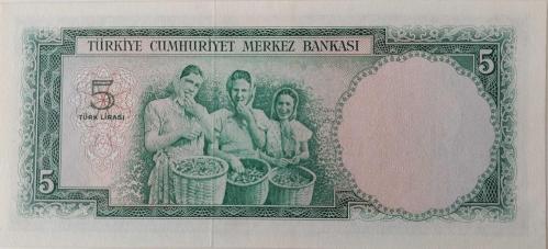 5.EMİSYON 2.TERTİP 5 TÜRK LİRASI KAĞIT PARA SERİ E20 124986 SERİ NOLU SERİNİN EN NADİRLERİNDENDİR ÇİLALTI ÇOK NADİRDİR