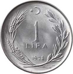 1978 Yılı 1 Lira (Düz) - ÇİL TCM3276