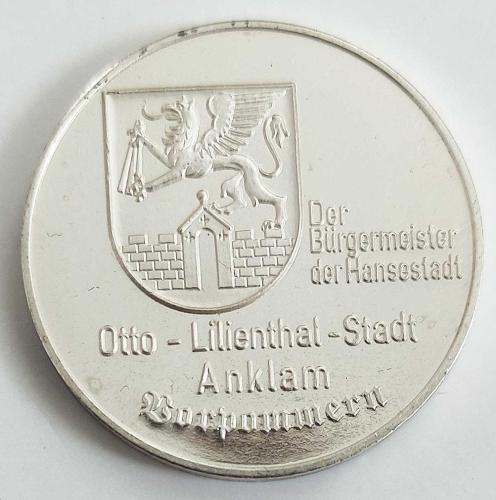 1991 ALMANYA  Otto Lilienthal'in Uçuşu 100.Yılı Hatıra Madalyon..