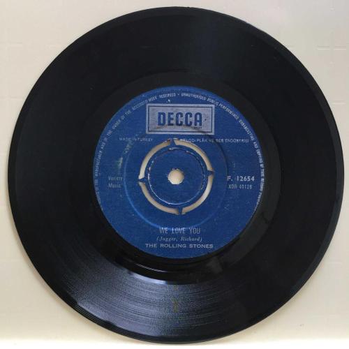 The Rolling Stones / We Love You - Dandelion / Turkey 1967 / 45rpm / *Rock*