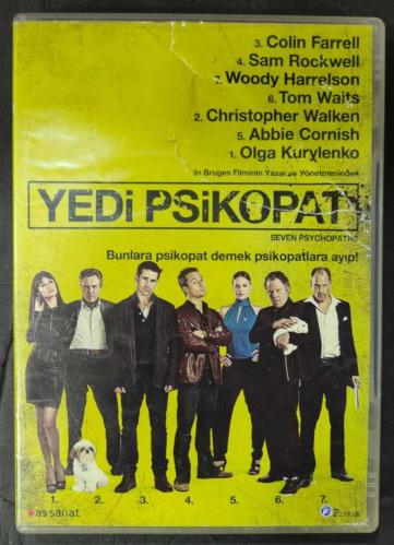 SEVEN PSYCHOPATHS * YEDİ PSİKOPAT * COLIN FARRELL * WOODY HARRELSON * TOM WAITS * CHRISTOPHER WALKEN * DVD