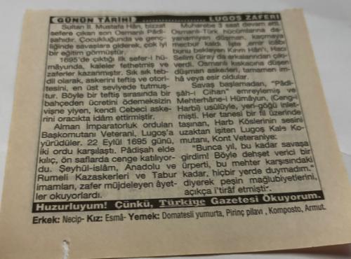 22 Eylül 1997-Orijinal Takvim Yaprağı-Doğum Günü-Söz,Nişan,Nikâh,Düğün ve Önemli Günler Hediyesi-Türkiye Gazetesi Takvimi-Ayet,Hadis (Vergi)-Yavuz Sultan Selim Han'ın vefatı(1520)-EmirdağIn kurtuluşu-İran-Irak savaşı'nın Başlaması(1980)-İtfaiye Haftası-Lugoş Zaferi-Erkek:Necip,Kız:Esma