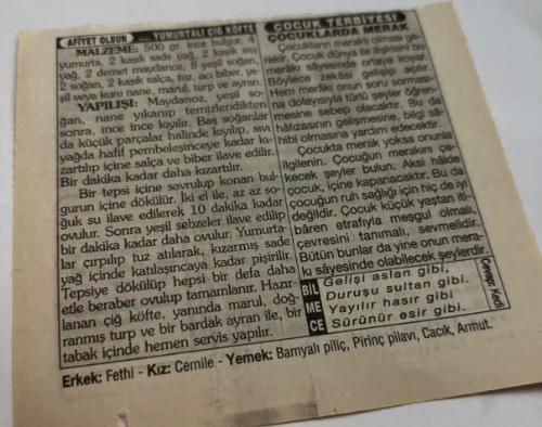 24 Eylül 1997-Orijinal Takvim Yaprağı-Doğum Günü-Söz,Nişan,Nikâh,Düğün ve Önemli Günler Hediyesi-Türkiye Gazetesi Takvimi-Ayet,Hadis (Ebul-Hasan Harkani)-Uyvar Kalesi'nin fethi(1663)-Harp Okulu'nun İstanbul'dan Ankara'ya nakli(1936)-Yumurtalı Çiğ Köfte-Çocuklarda Merak-Erkek:Fethi,Kız:Cemile