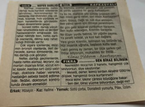 30 Eylül 1997-Orijinal Takvim Yaprağı-Doğum Günü-Söz,Nişan,Nikâh,Düğün ve Önemli Günler Hediyesi-Türkiye Gazetesi Takvimi-Ayet,Hadis (Vergi)-DPT'nin kuruluşu(1960)-Turnageçimi Fırtınası-Azerbaycan'ın Bağımsızlığı(1991)-Nefes Darlığı-Kafkasyalı-Sen Biraz Bilirsin-Erkek:Hüseyin,Kız:Halime