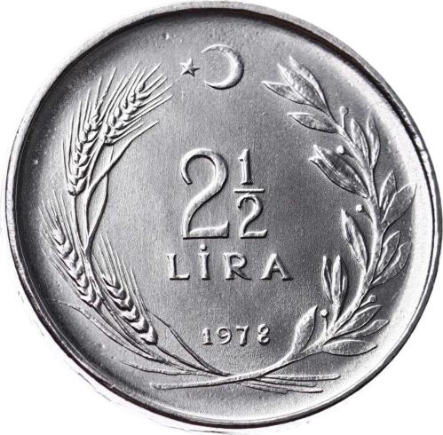 1978 Yılı 2½ Lira (Düz) - ÇİL TCM3285