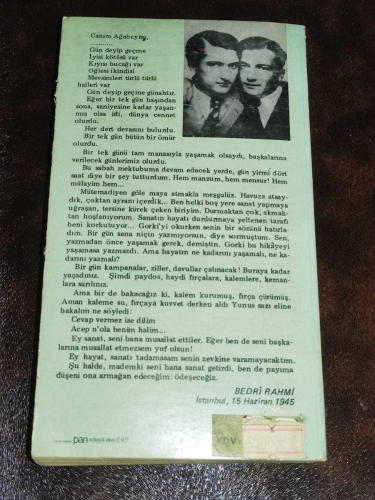 BEDRİ RAHMİ EYUPOĞLU **KARDEŞ MEKTUPLARI**BİLGİ YAYINEVİ**1.BASIM**1985