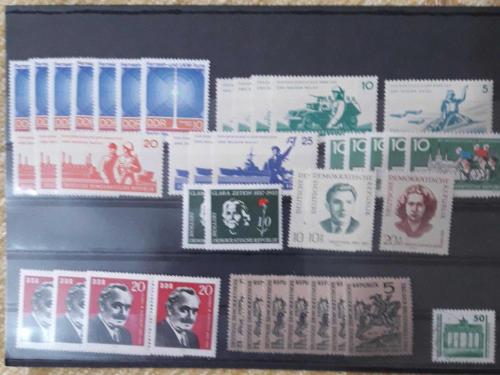 LOT.9 » ESKİ ALMANYA DDR DAMGASIZ MNH 2 KARTELA