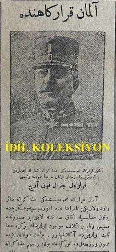 Osmanlıca Zaman Gazetesi, Orijinal Dönem Basım, (Ottoman Newspaper) - 18 Ağustos 1918 - Sayı: 134 - Hicri: 11 Zilkade 1336 - Rumi: 18 Ağustos 1334 - Muhalefet-i Gayr-i Meşrua - Kafkasya'da Neler Oluyor? - Bakü'de İngiliz Kuvveti - Sovyet Askerlerinin Şimal-i Kafkasya'ya Doğru Taarruzları - Türkiye ile Azerbaycan Arasındaki Münakit Muahede - Bolşevikler de Şimal-i Kafkasya İstikametinde Taarruz Ediyorlar - Türkiye-Azerbaycan Muahedesi - Alman Karargahında - (Fotoğraf) Alman Karargah-ı Umumisindeki Müzakerata İştirak Edenlerden Avusturya-Macaristan Erkan-ı Harbiye-i Umumiye Reisi Kolonel Ceneral Von Arz - (Fotoğraf) Müzakerata İştirak Edenlerden Avusturya-Macaristan Sabık Başvekili Mösyö Seidler - (Fotoğraf) Azerbaycan Kuvvetlerine Karşı Müdafaası İçin İngilizlerin Ahiren Bir Kuvve-i Askeriye Sevk Ettikleri Bakü Şehrinden Bir Manzara - Vaziyet-i Harbiye: Büyük Bir Meydan Muharebesi Hazırlanıyor - Almanlar Taarruz Edecekler mi? Ahval-i Siyasiye: Alman Karargahında Hükümdarlar Mülakatı