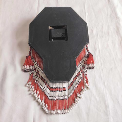 Cezaevi İşi El Örme Boncuklu Duvar Saati