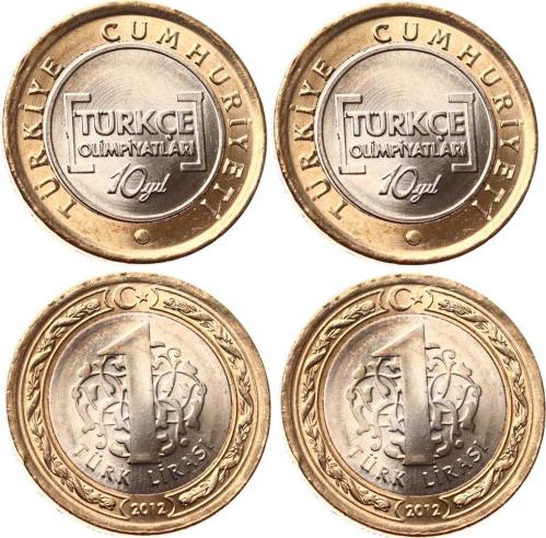 2012 Yılı 1 Lira Türkçe Olimpiyatları (Ters - Düz Takım) - ÇİL TCH406