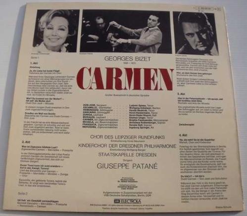 1973 BASKI KLASİK MÜZİK 33LÜK PLAK - Georges Bizet – Carmen