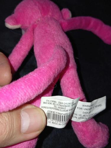 Pembe panter peluş oyuncak 15 cm