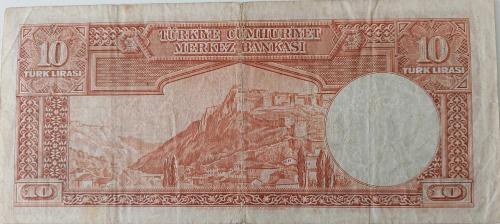 2.EMİSYON 1.TERTİP 10 ON TÜRK LİRASI SERİ B14 25983 NOLU NATÜREL KAĞIT PARA EN NADİRİ