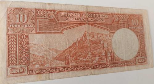 2.EMİSYON 1.TERTİP 10 ON TÜRK LİRASI SERİ B14 25983 NOLU NATÜREL KAĞIT PARA EN NADİRİ