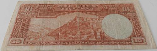 2.EMİSYON 1.TERTİP 10 ON TÜRK LİRASI SERİ B14 25983 NOLU NATÜREL KAĞIT PARA EN NADİRİ