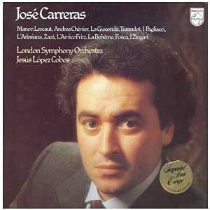 1980 BASKI KLASİK MÜZİK OPERA 33LÜK PLAK - José Carreras – Opera Arias