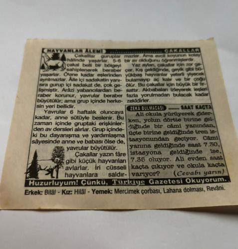 27 Aralık 1997-Orijinal Takvim Yaprağı-Doğum Günü-Söz,Nişan,Nikâh,Düğün ve Önemli Günler Hediyesi-Türkiye Gazetesi Takvimi-Ayet,Hadis (Charles Mismer)-Mehmet Akif'in vefatı(1936)-Gündoğumu Fırtınası-Erzincan Depremi(1939)-Ayasofya'nın yapılışı(537)-Çakallar-Saat Kaçta-Erkek:Bilal,Kız:Hilal