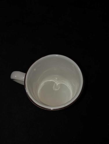 Pembe panter porselen kupa